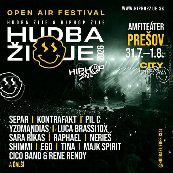 Hudba Žije Prešov 2026